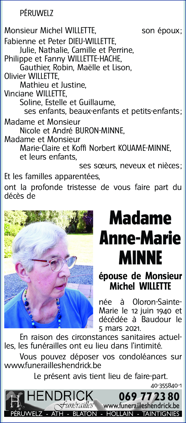 Anne-Marie MINNE