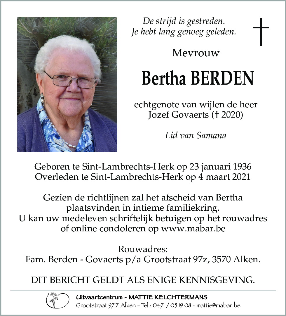 Bertha BERDEN