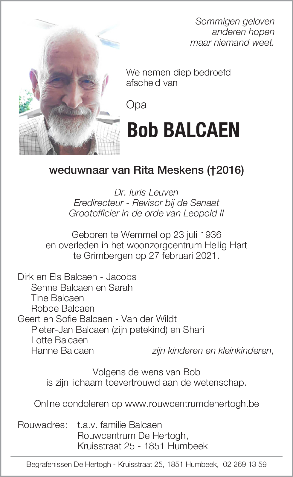 Bob Balcaen