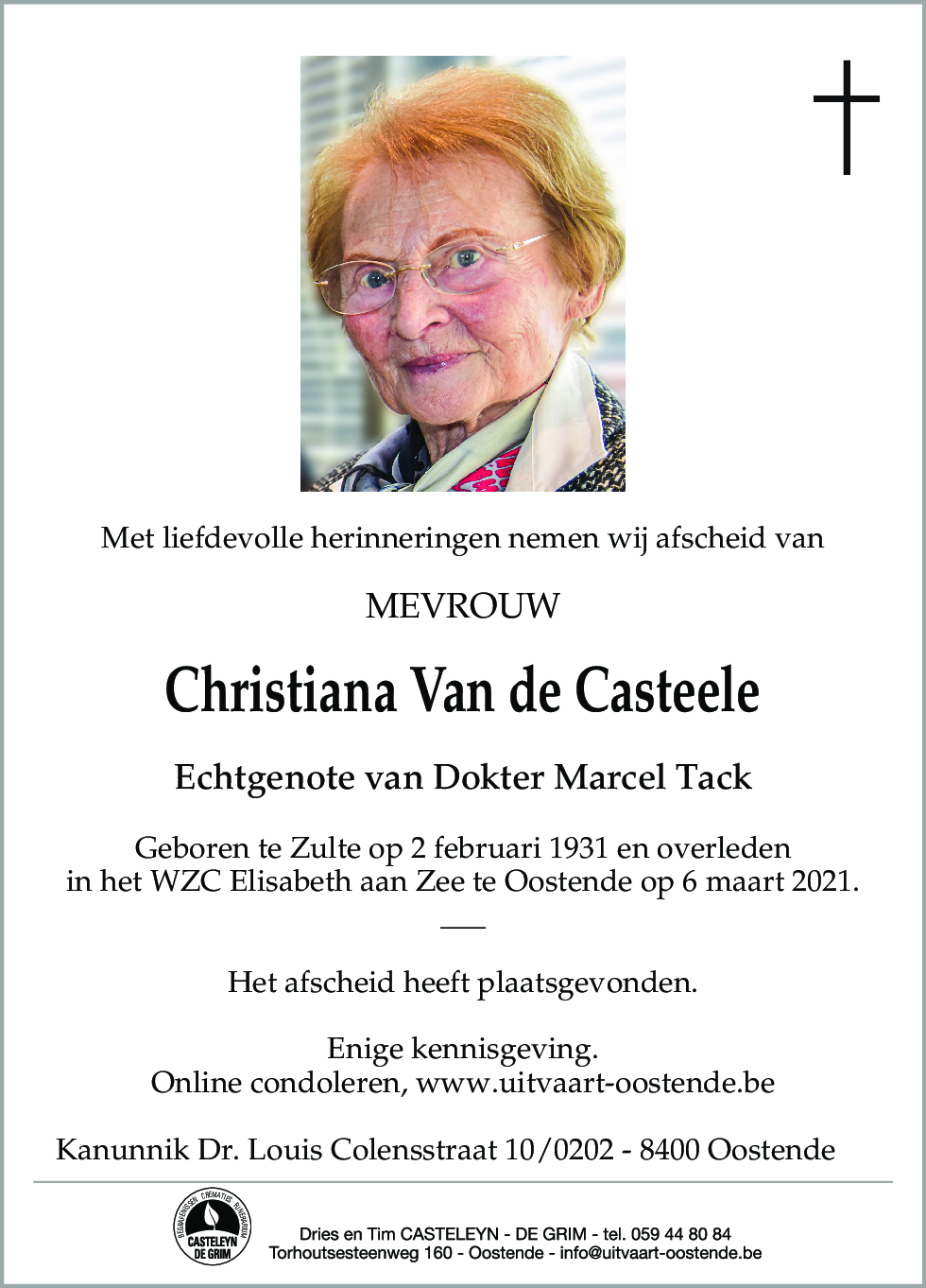 Christiana Van de Casteele