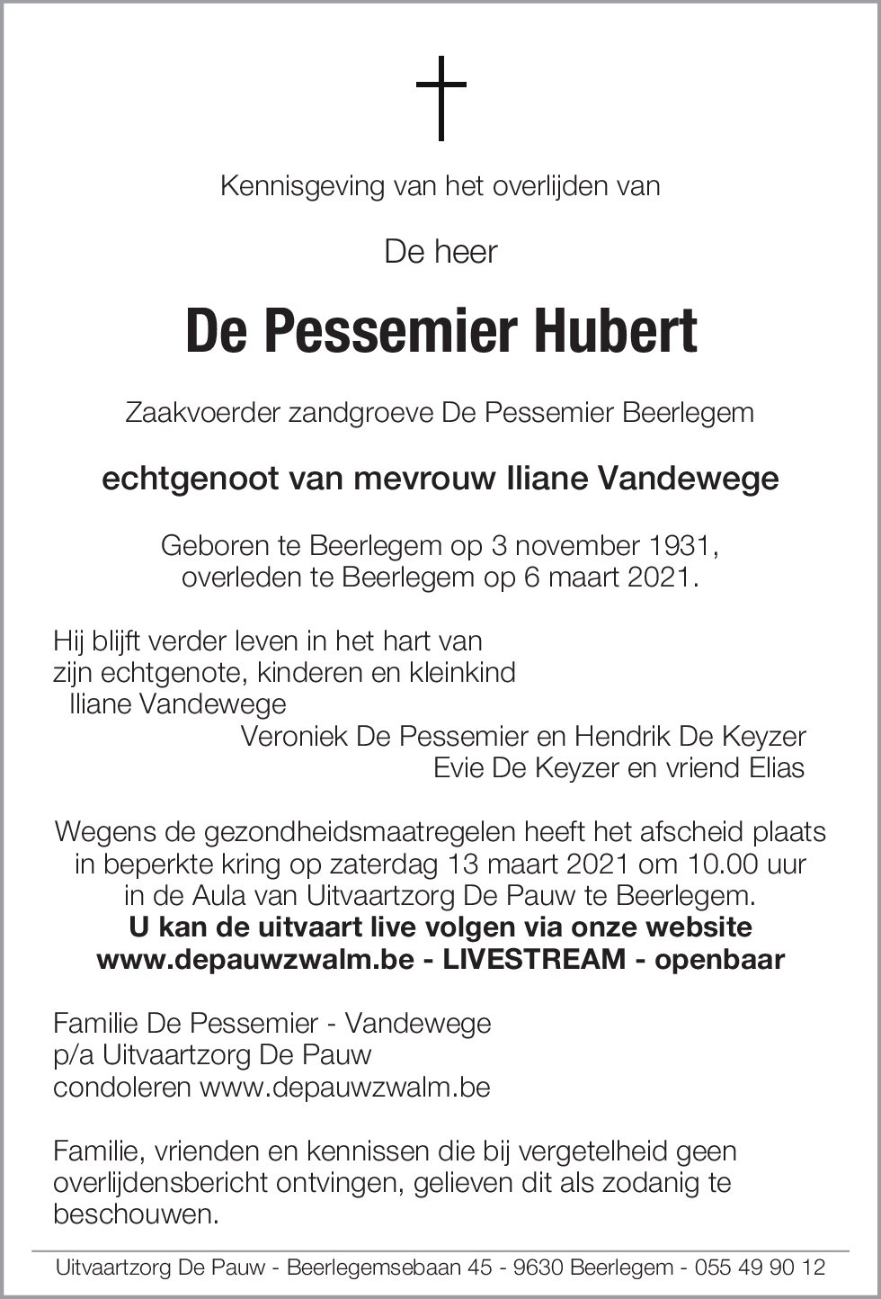 De Pessemier Hubert
