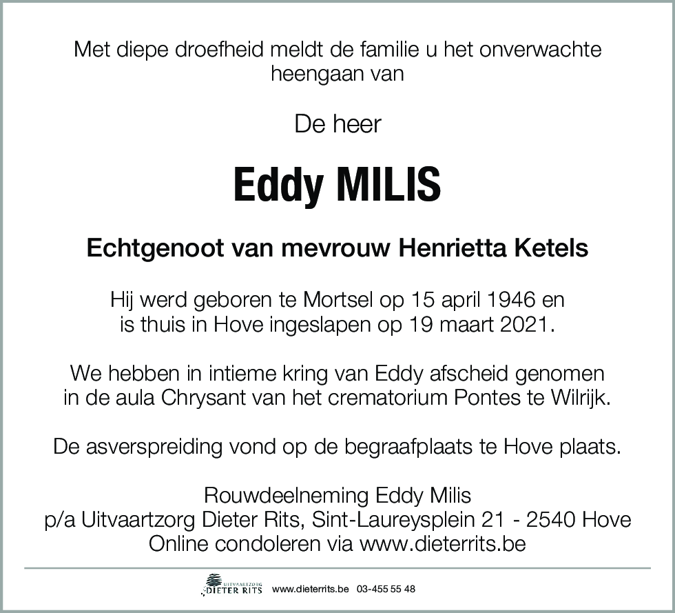 Eddy Milis