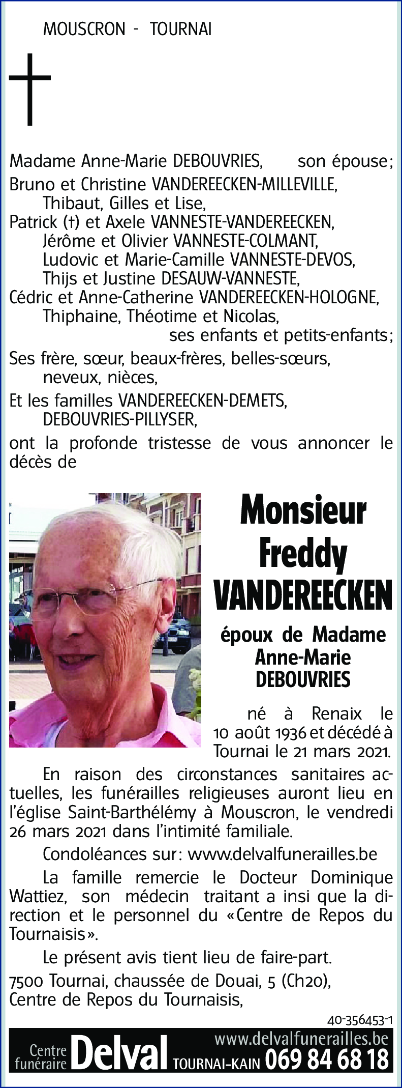 Freddy VANDEREECKEN