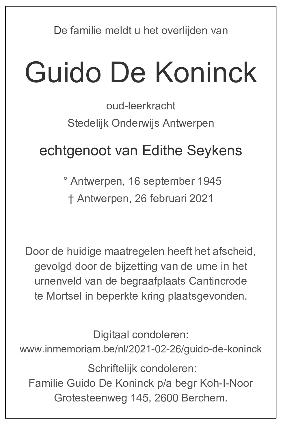 Guido De Koninck