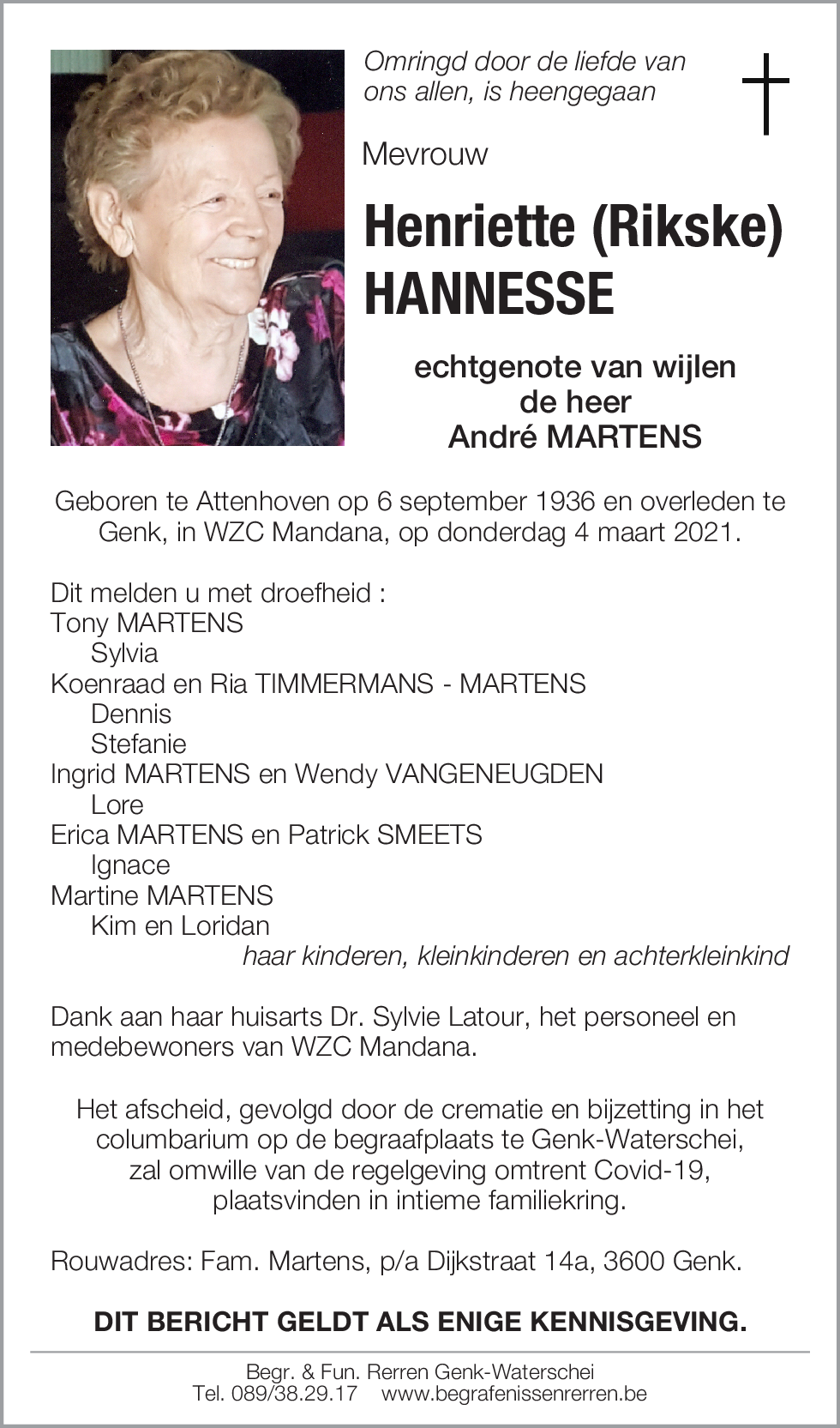 Henriette HANNESSE