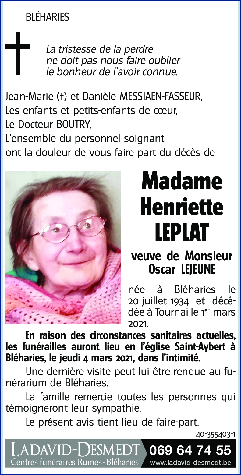 Henriette LEPLAT