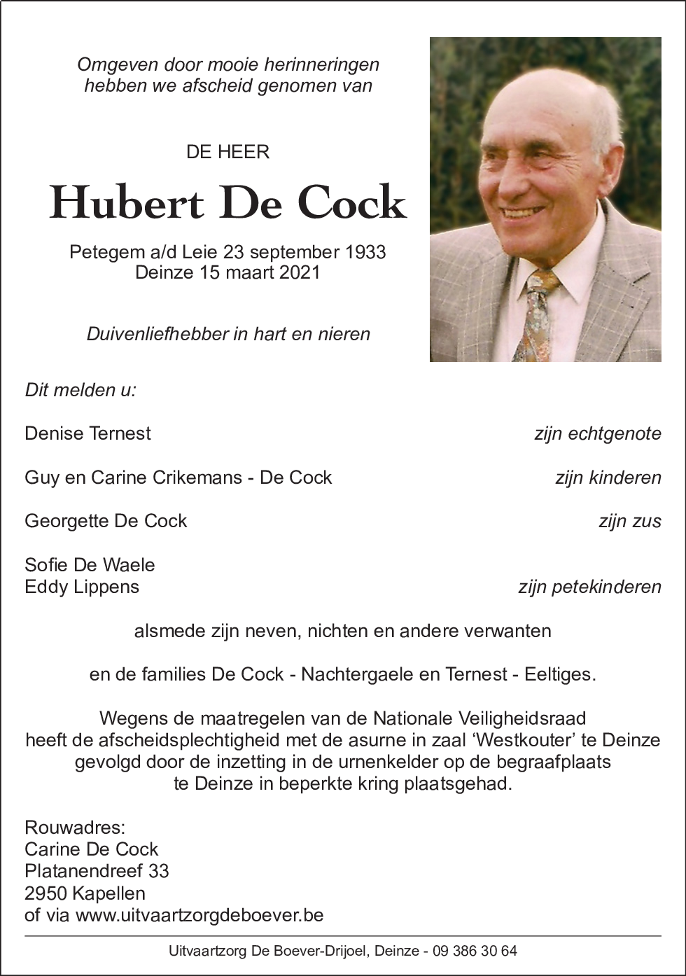 Hubert De Cock