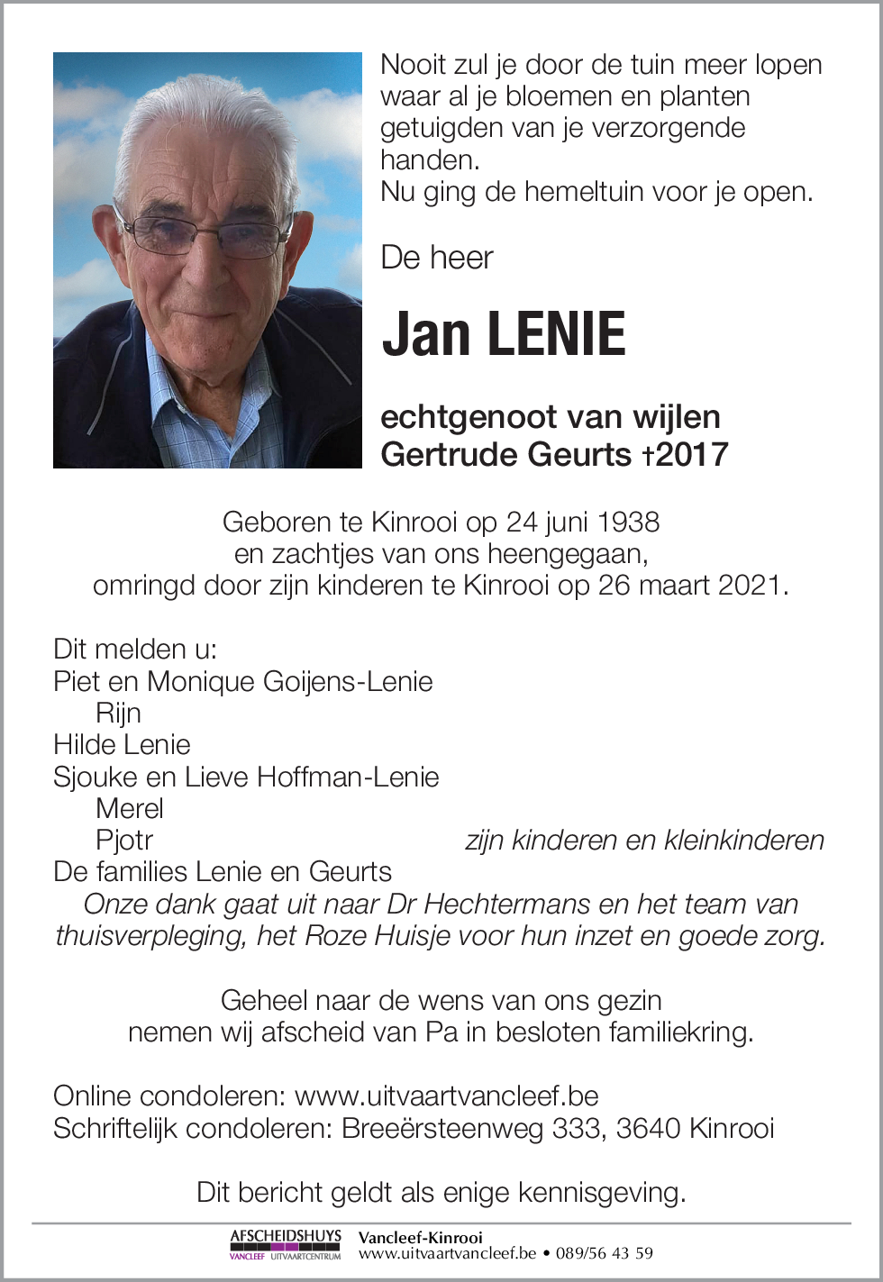 Jan Lenie