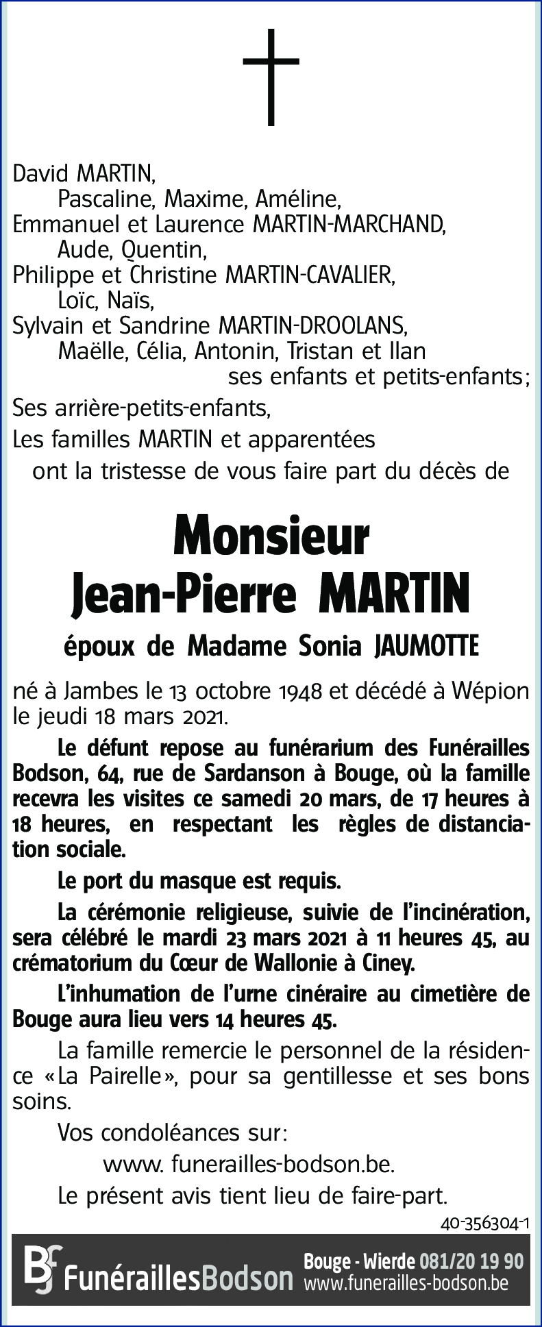 Jean-Pierre MARTIN