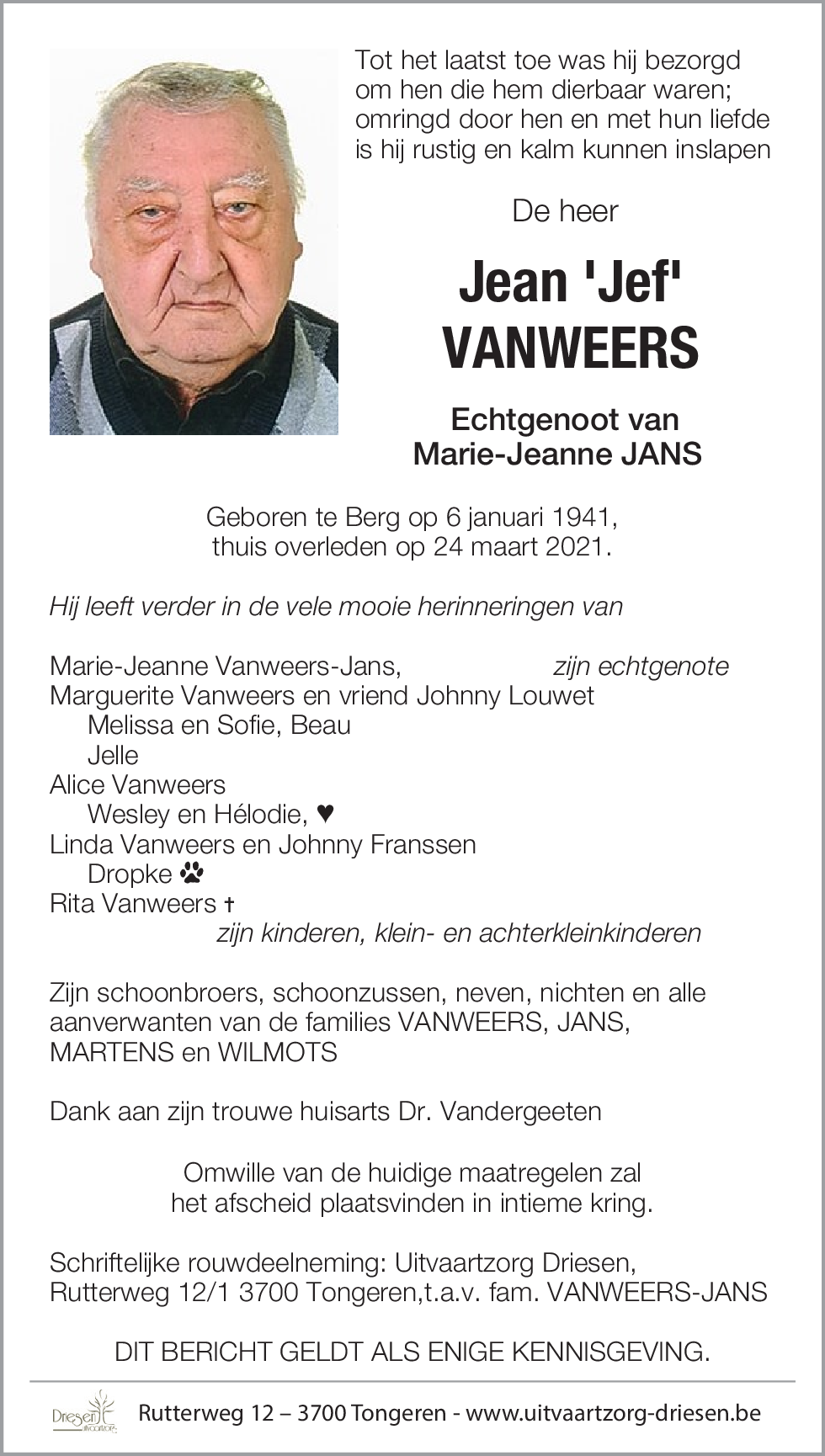 Jean Vanweers