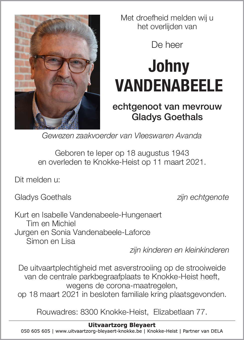 Johny Vandenabeele