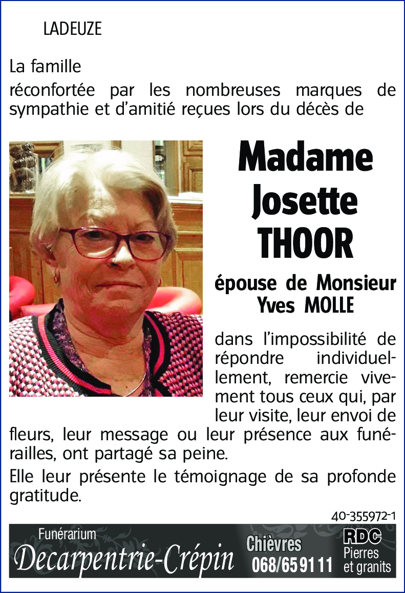 Josette THOOR