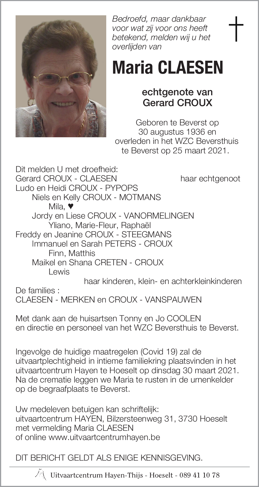 Maria CLAESEN