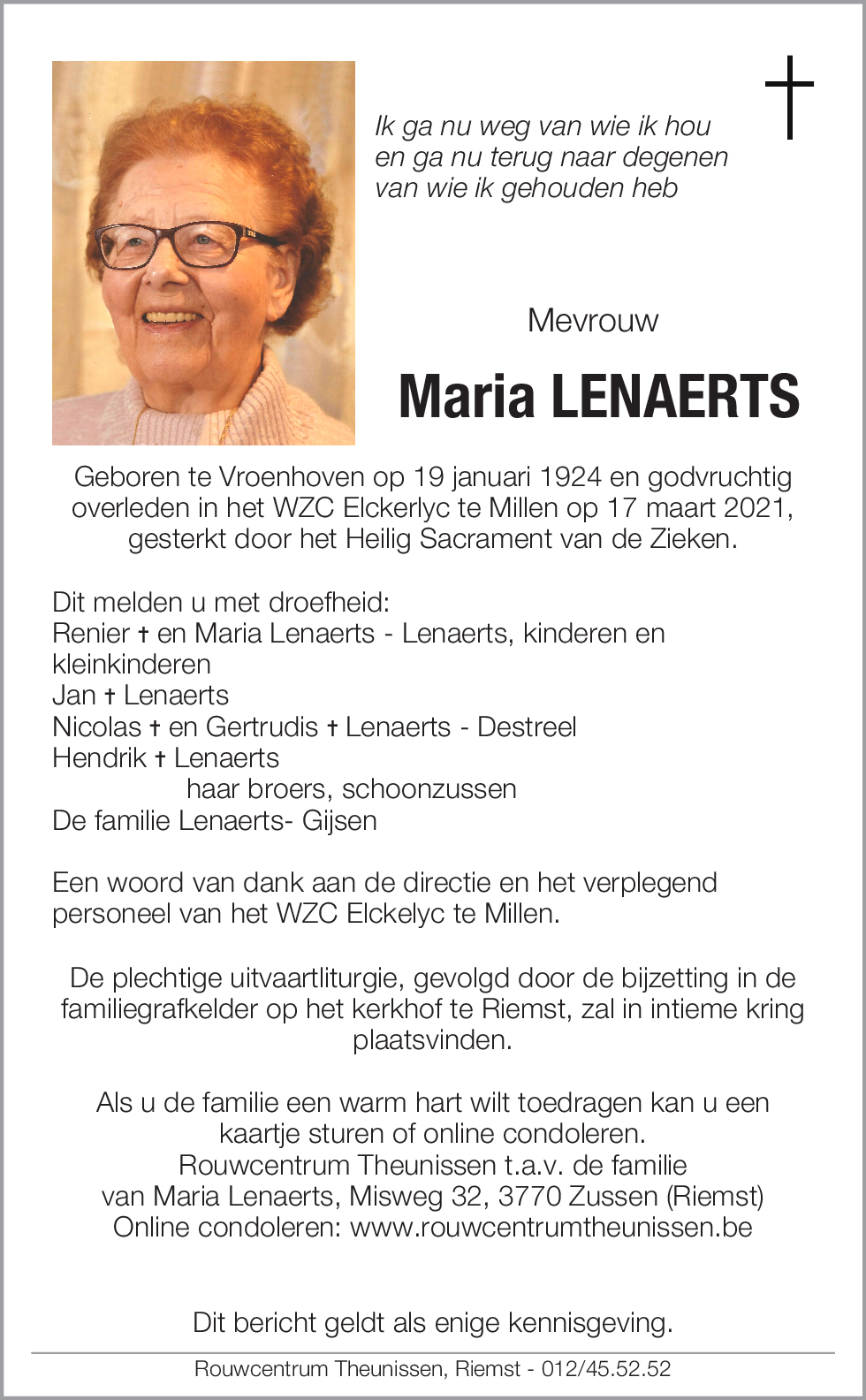 Maria Lenaerts