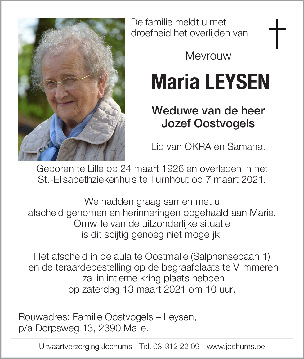Maria Leysen