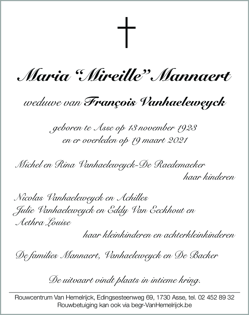 Maria Mannaert