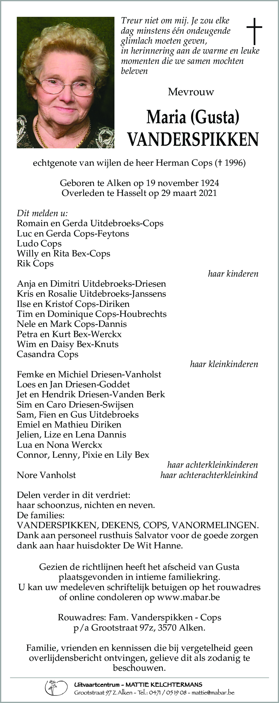 Maria Vanderspikken