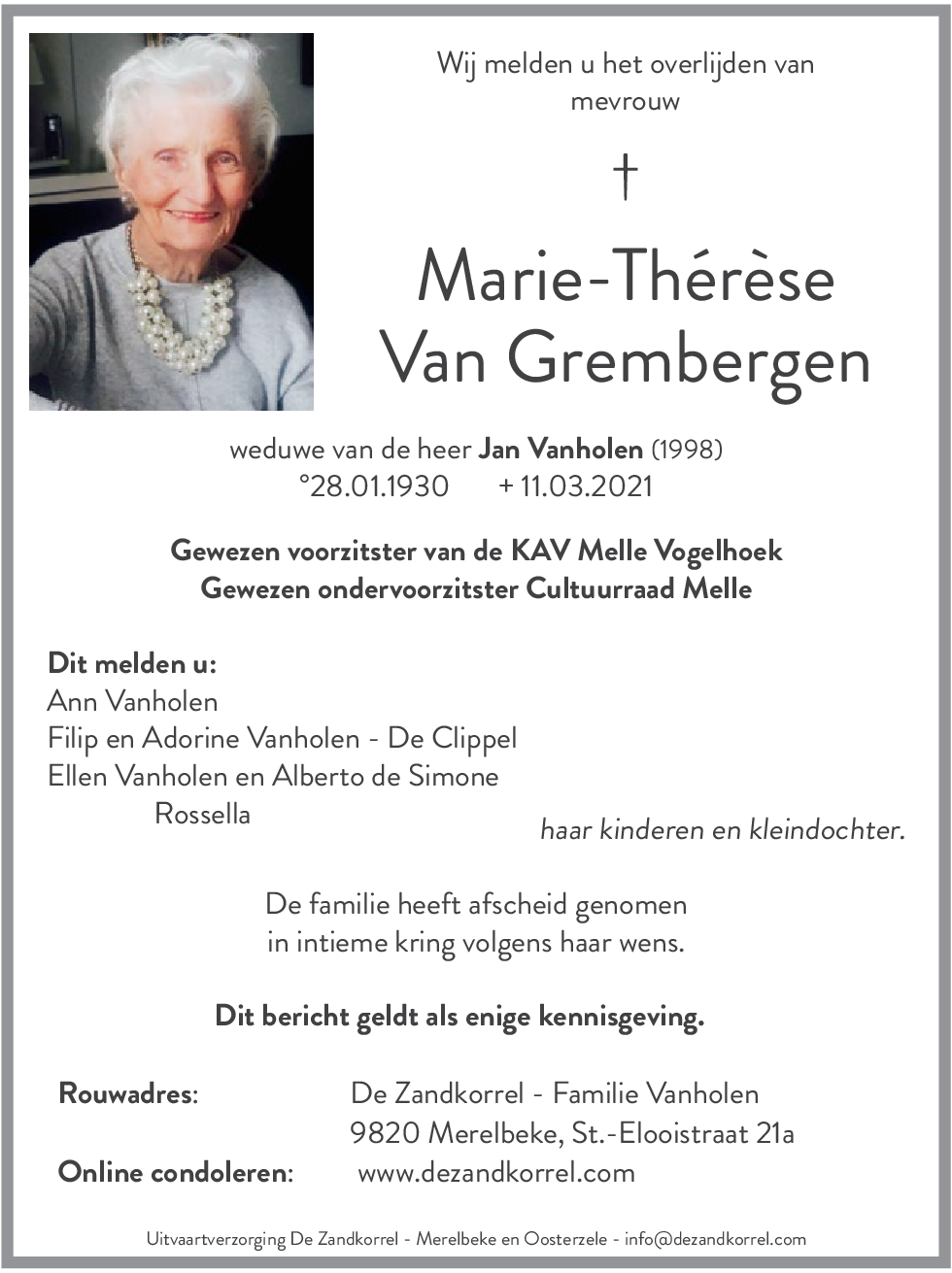 Marie-Thérèse Van Grembergen