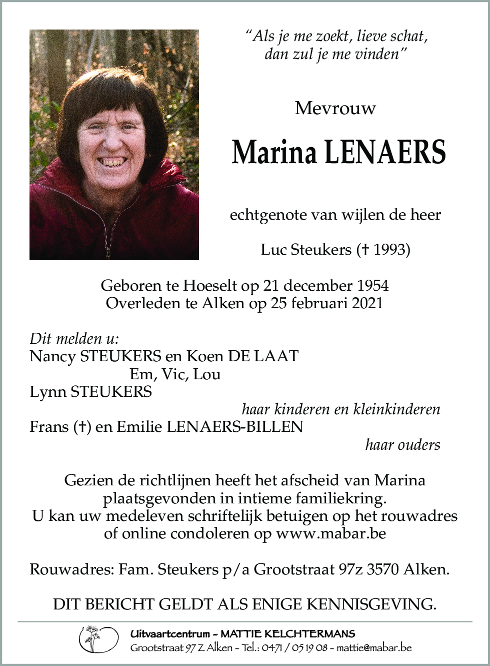 Marina Lenaers