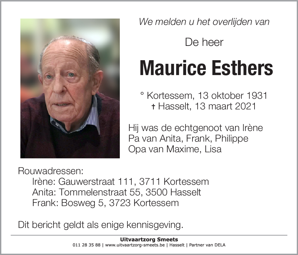 Maurice Esthers