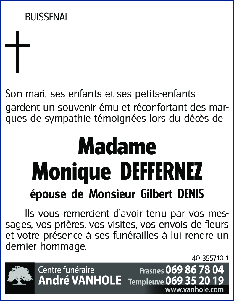 Monique DEFFERNEZ