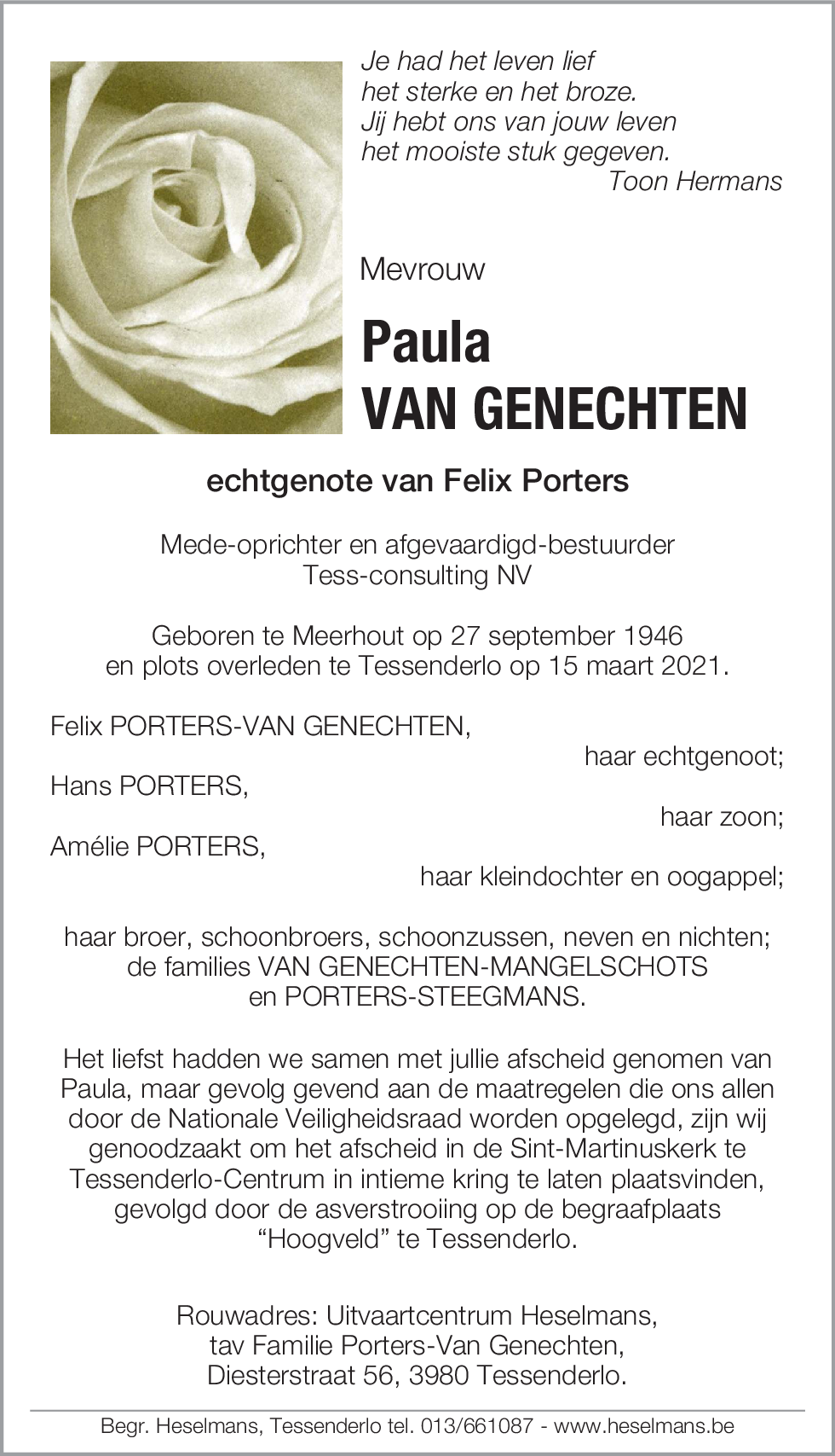 Paula Van Genechten