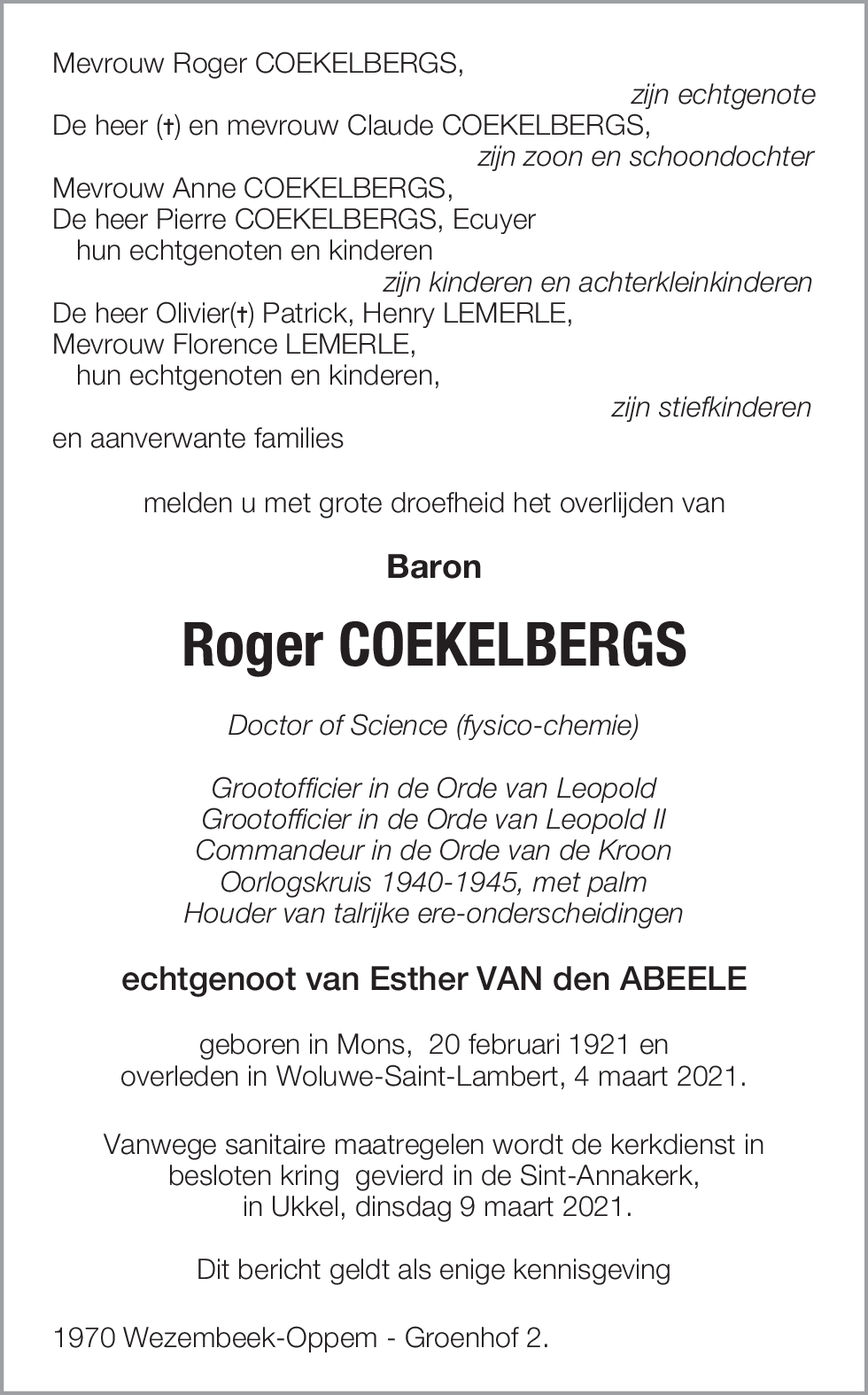 Roger Coekelbergs