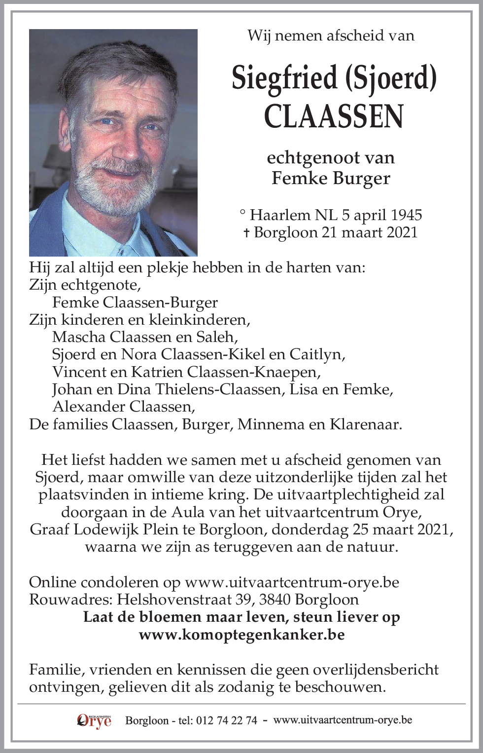 Siegfried (Sjoerd) Claassen