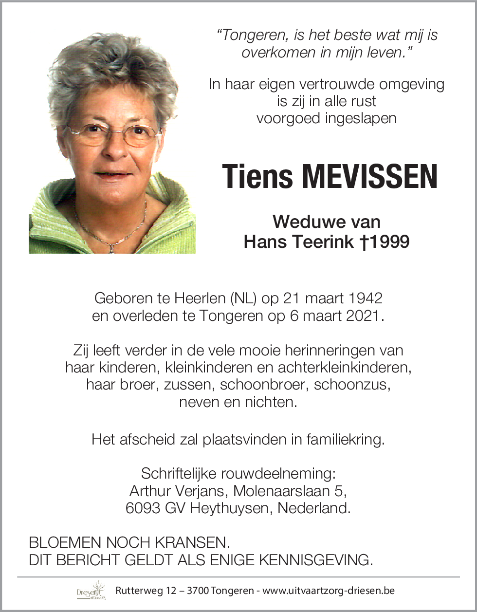 Tiens Mevissen