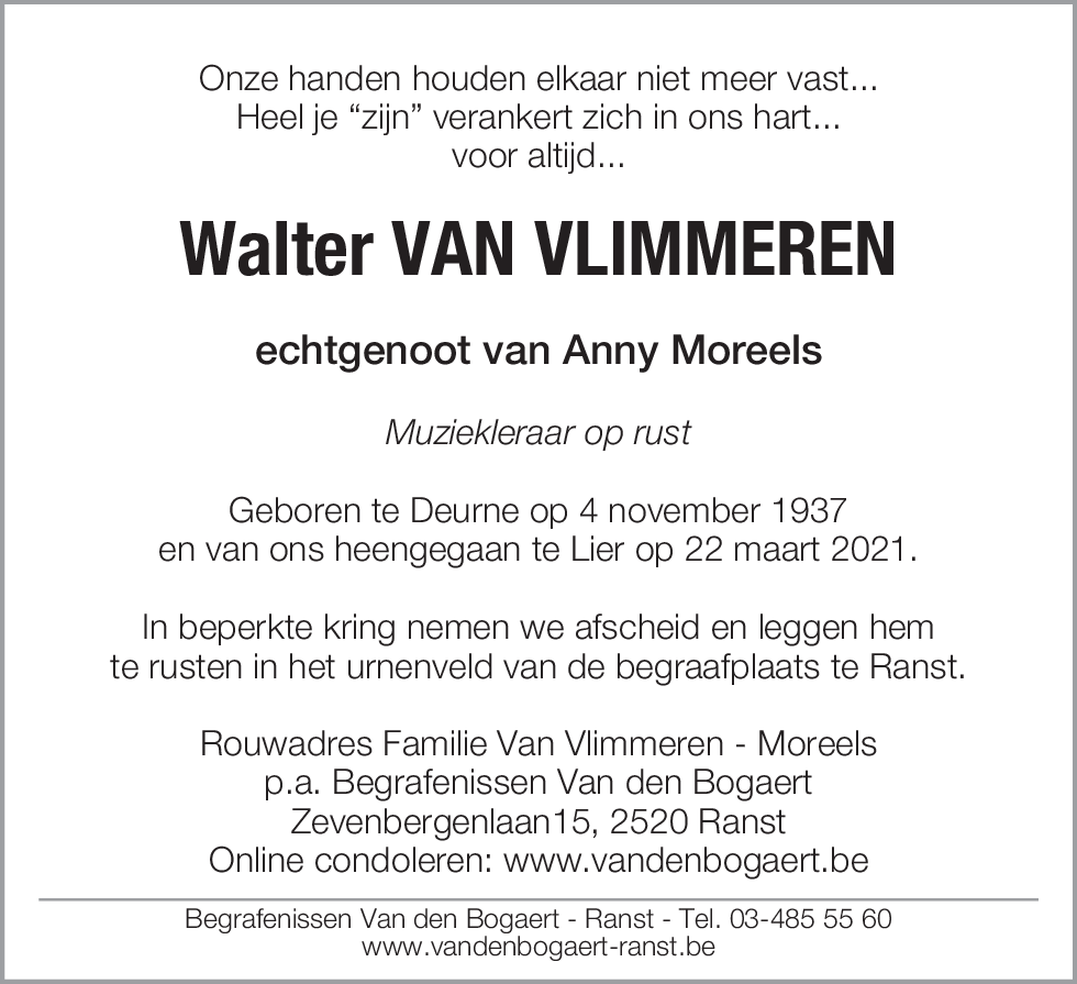 Walter Van Vlimmeren