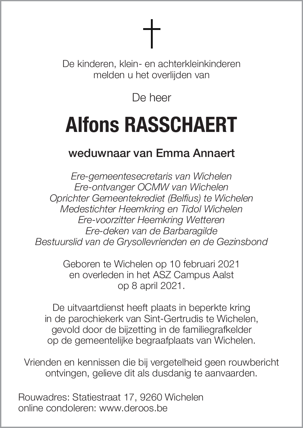 Alfons Rasschaert