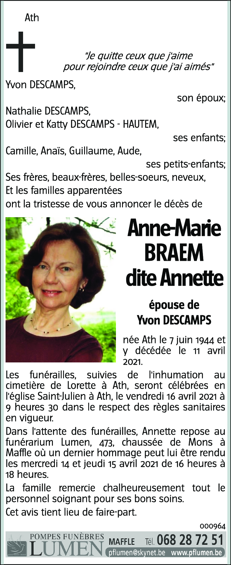 Anne-Marie BRAEM