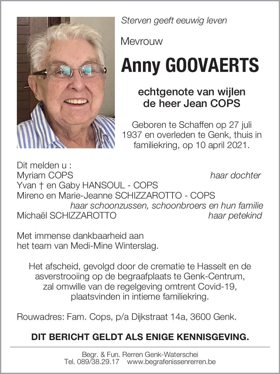 Anny GOOVAERTS