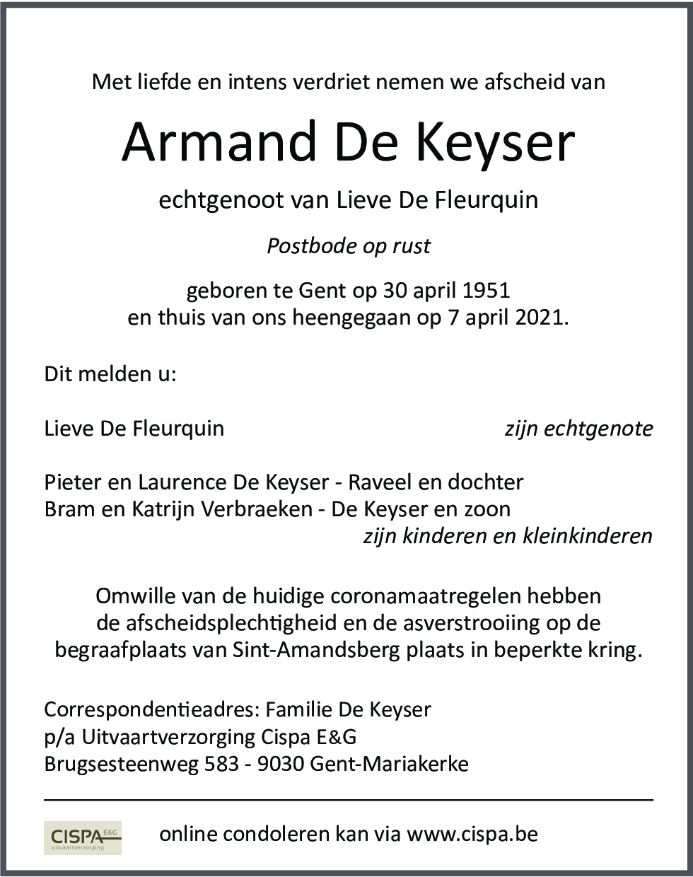 Armand De Keyser