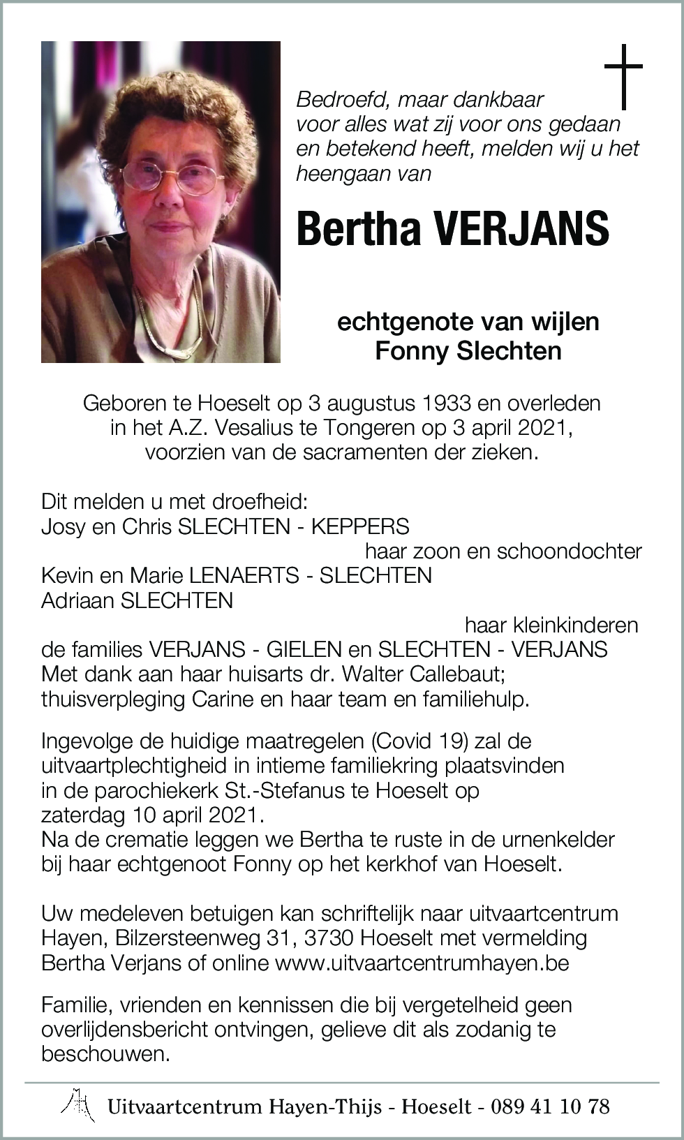 Bertha VERJANS