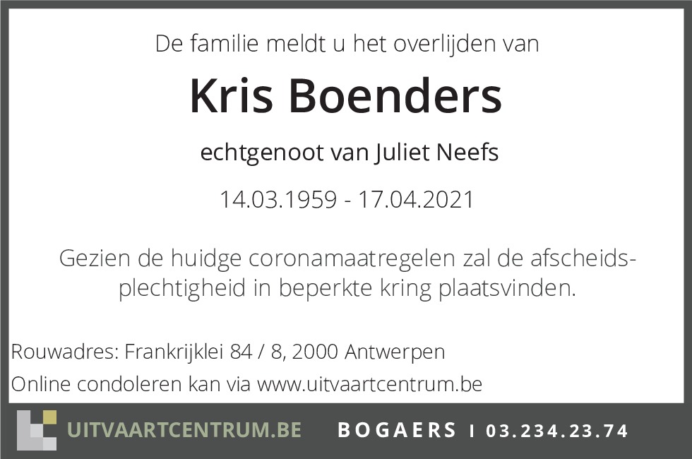 Boenders Kris