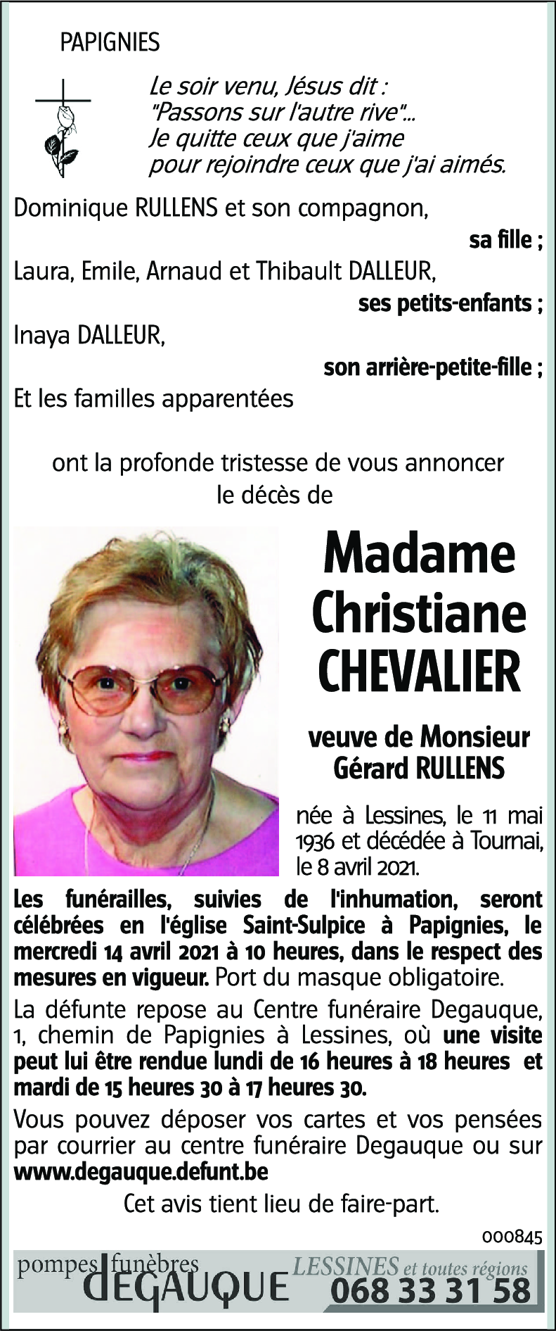 Christiane CHEVALIER