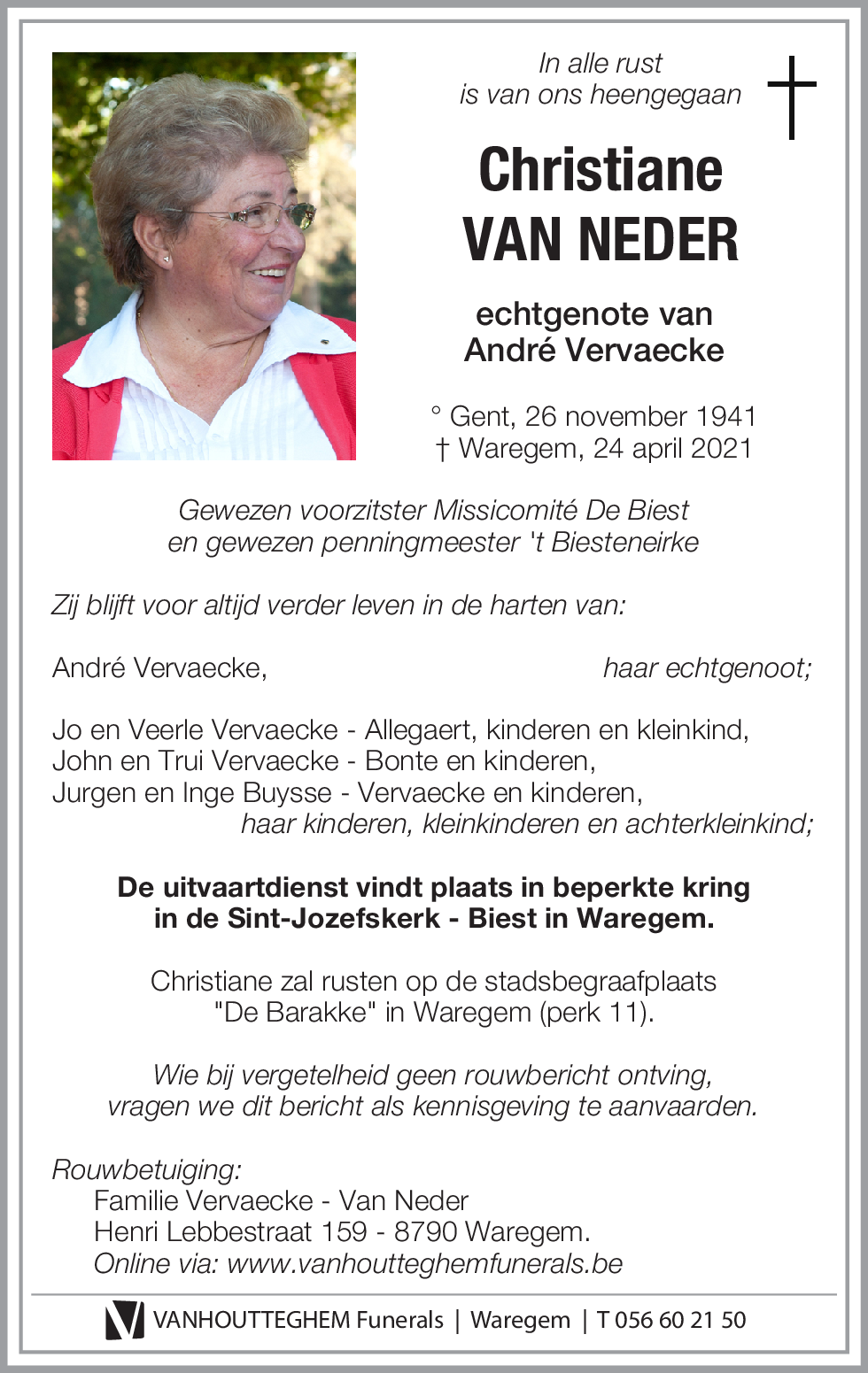 Christiane VAN NEDER