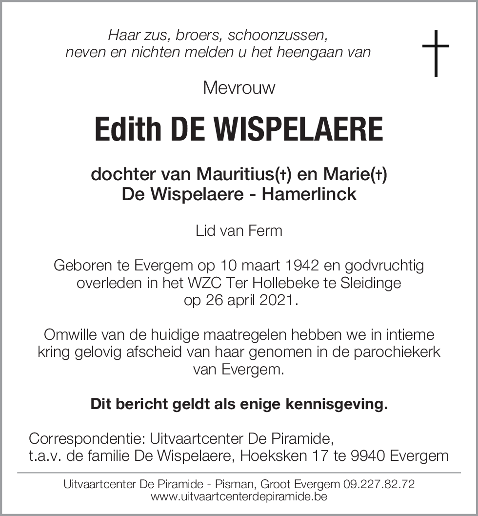 Edith De Wispelaere
