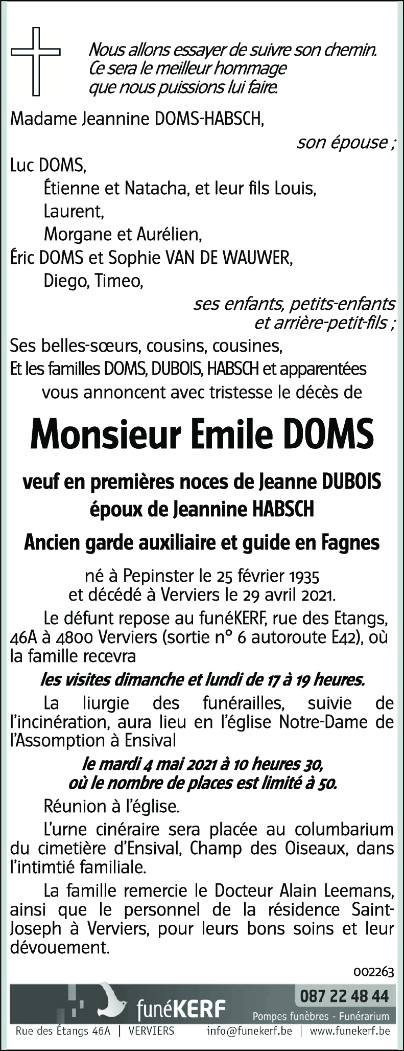 Emile DOMS