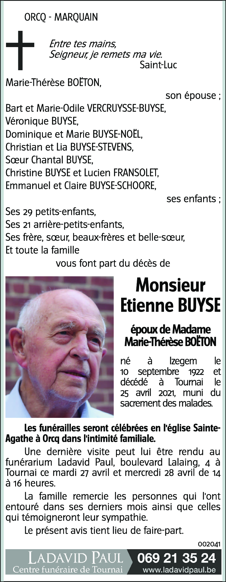 Etienne BUYSE