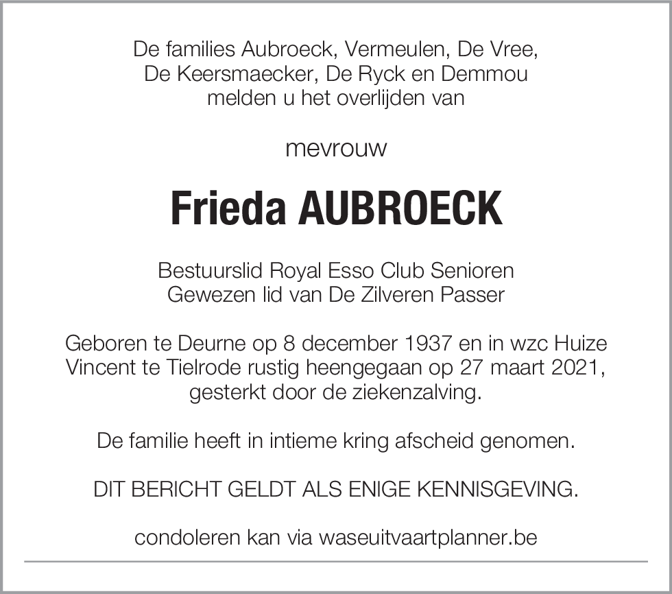 Frieda Aubroeck