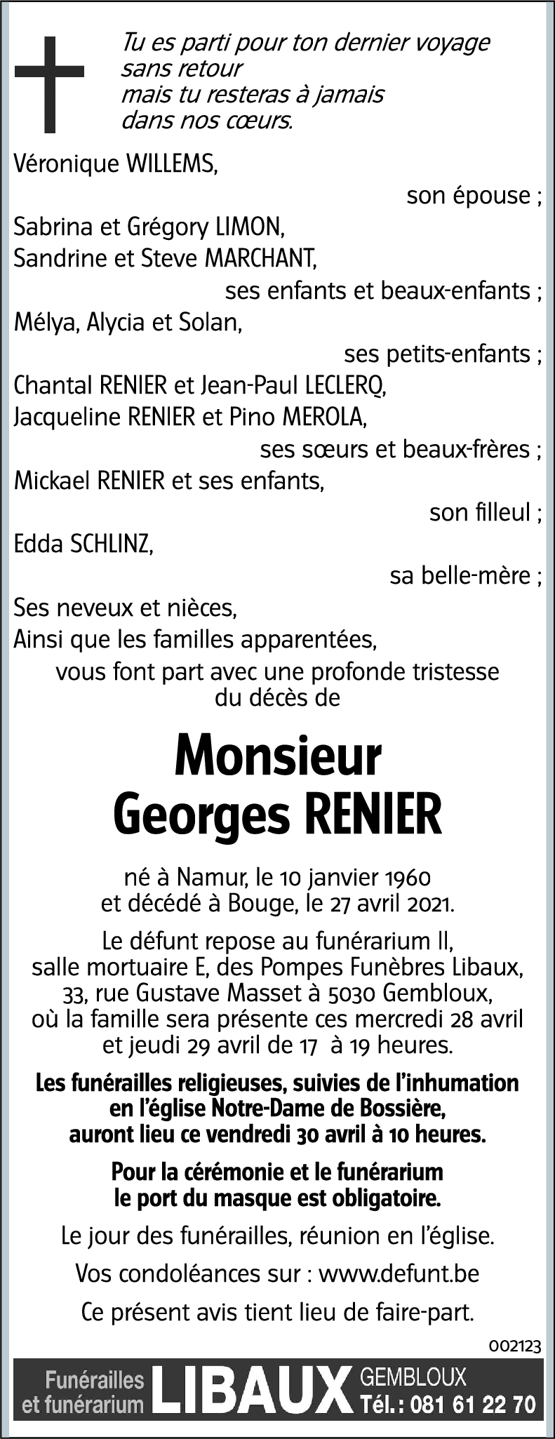 Georges RENIER
