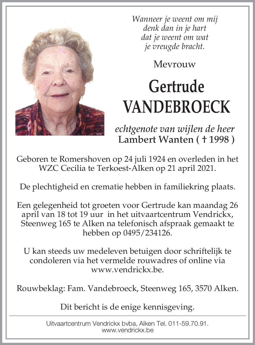 Gertrude Vandebroeck