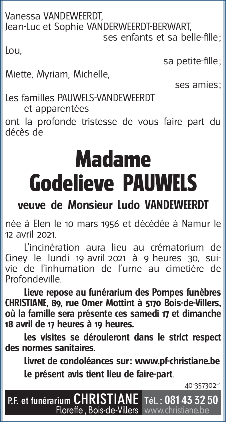Godelieve PAUWELS