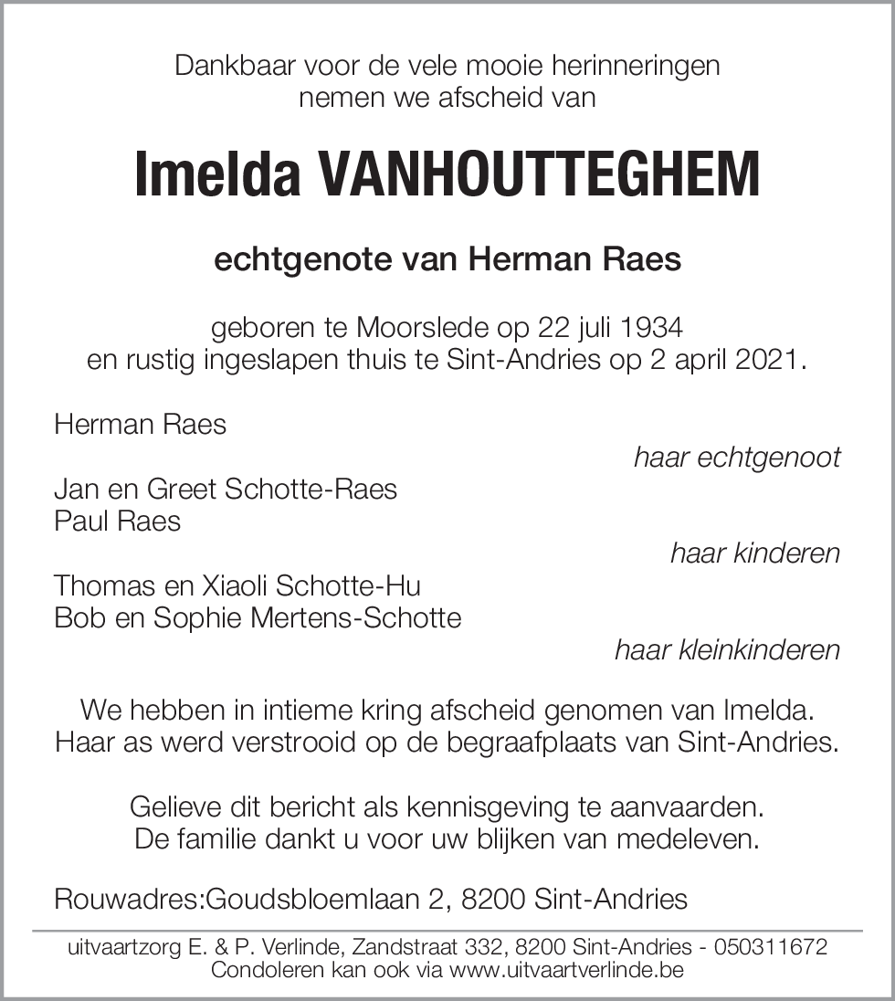 Imelda Vanhoutteghem