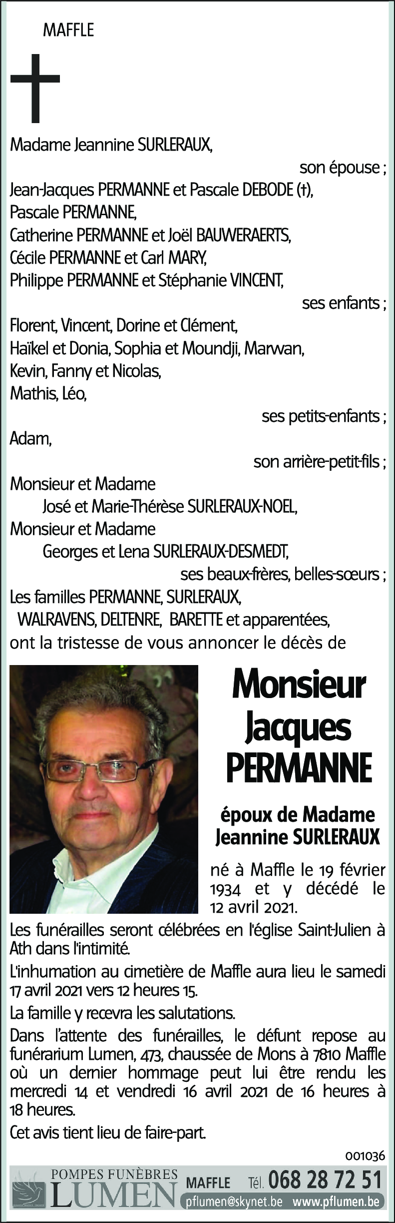 Jacques PERMANNE