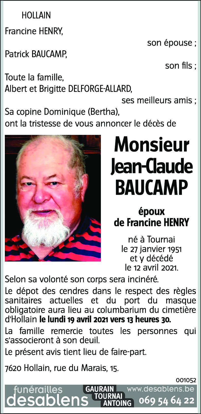 Jean-Claude BAUCAMP