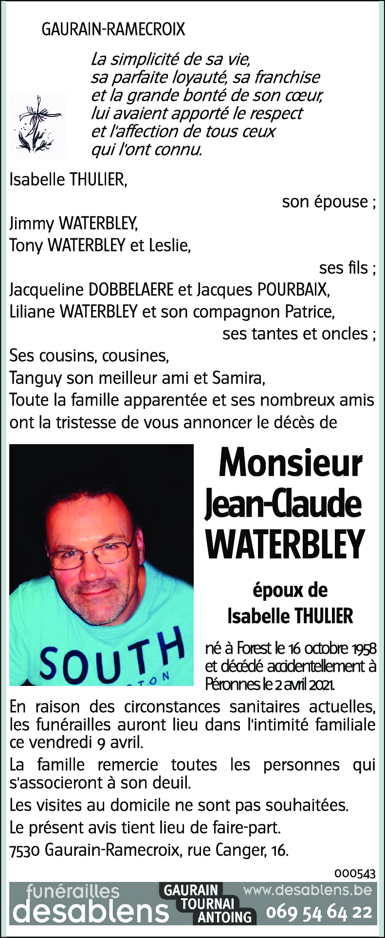 Jean-Claude WATERBLEY