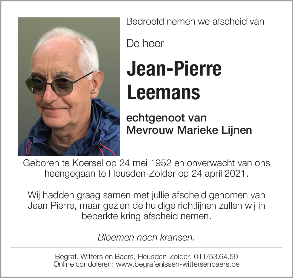 Jean Pierre Leemans